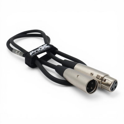 ProX 3 Ft. Balanced XLR3-F to XLR3-M Premium Audio Microphone Cable