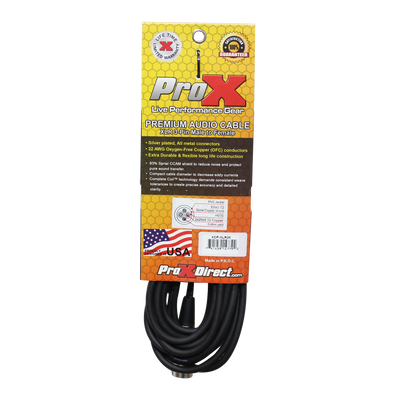 ProX 25 Ft. Balanced XLR-F to XLR-M Premium Audio Microphone Cable