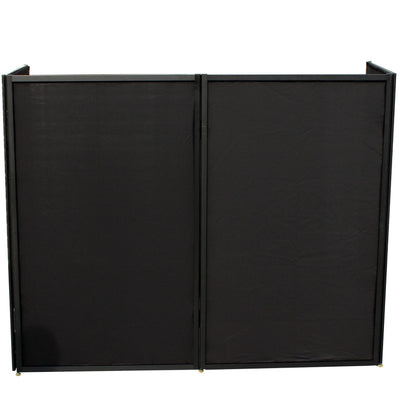 ProX 5 Panel Black Frame DJ Facade W-Stainless Quick Release 180 Deg. Hinges