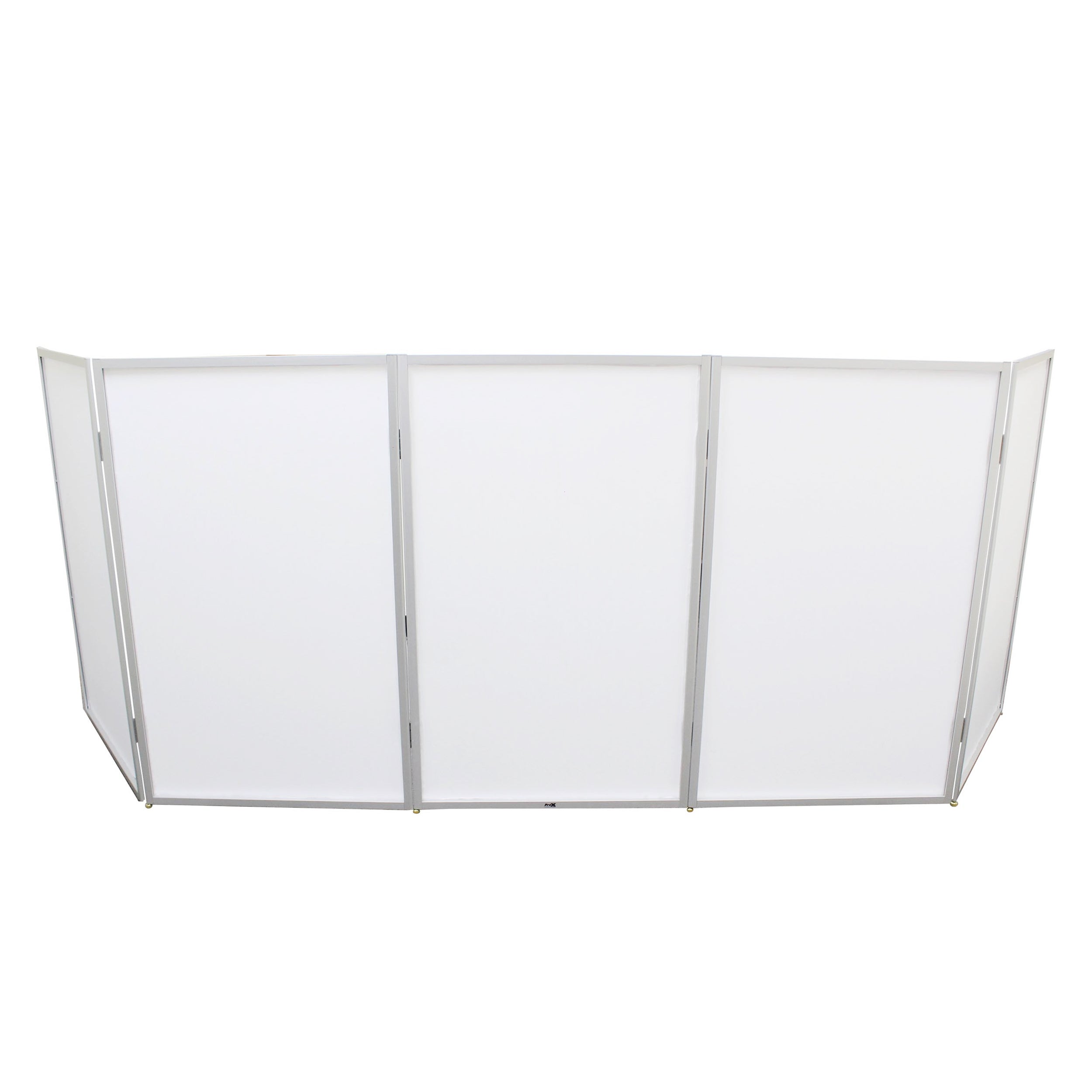 ProX 5 Panel Silver Frame DJ Facade W/ Stainless Quick Release 180 Deg Hinges
