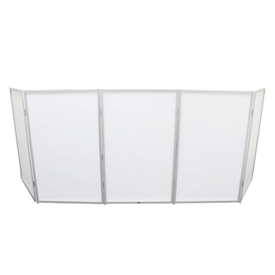 ProX 5 Panel Silver Frame DJ Facade W/ Stainless Quick Release 180 Deg Hinges