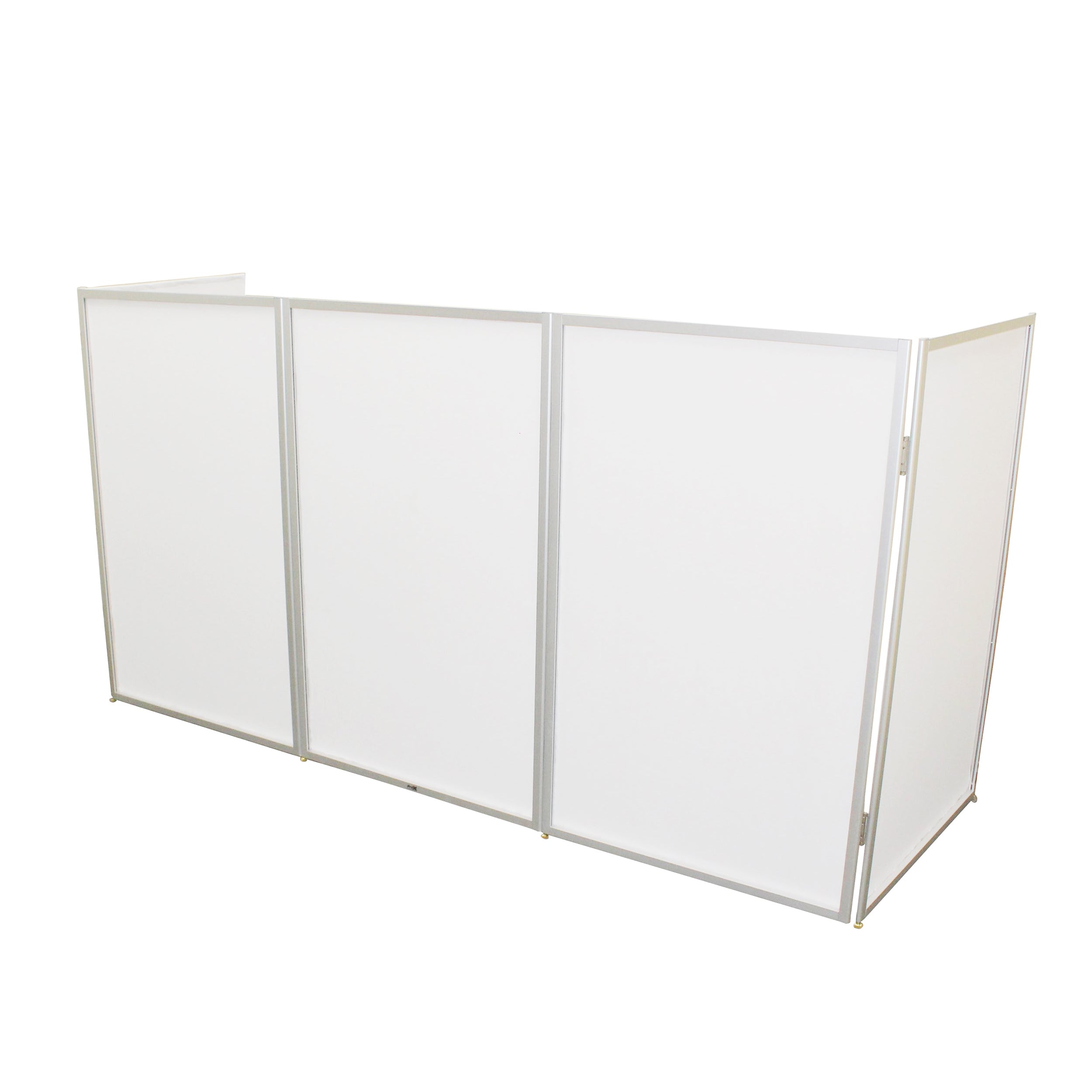 ProX 5 Panel Silver Frame DJ Facade W/ Stainless Quick Release 180 Deg Hinges