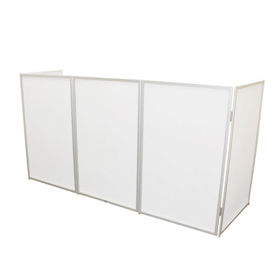 ProX 5 Panel Silver Frame DJ Facade W/ Stainless Quick Release 180 Deg Hinges