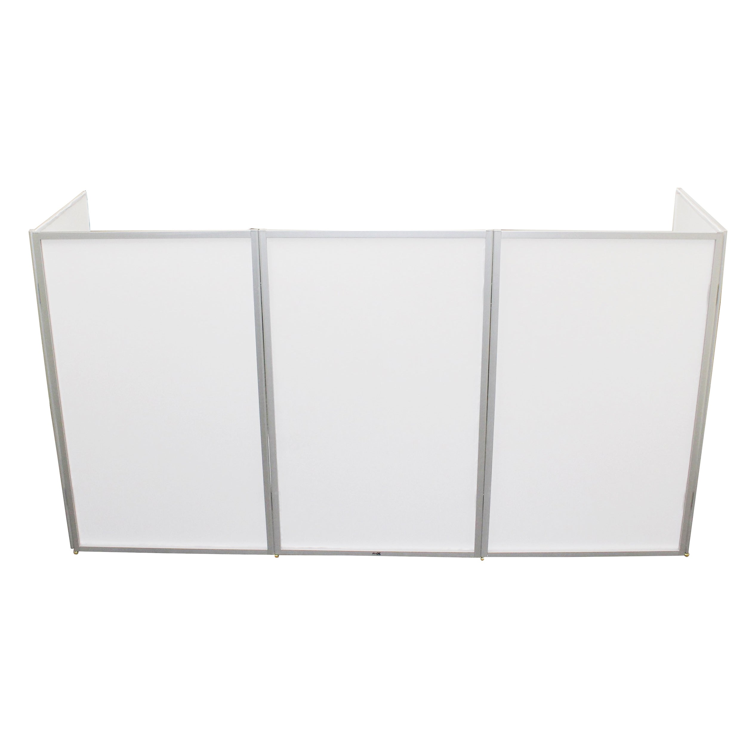 ProX 5 Panel Silver Frame DJ Facade W/ Stainless Quick Release 180 Deg Hinges