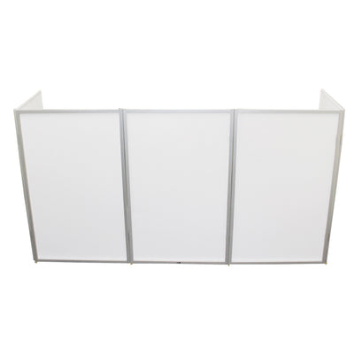 ProX 5 Panel Silver Frame DJ Facade W/ Stainless Quick Release 180 Deg Hinges