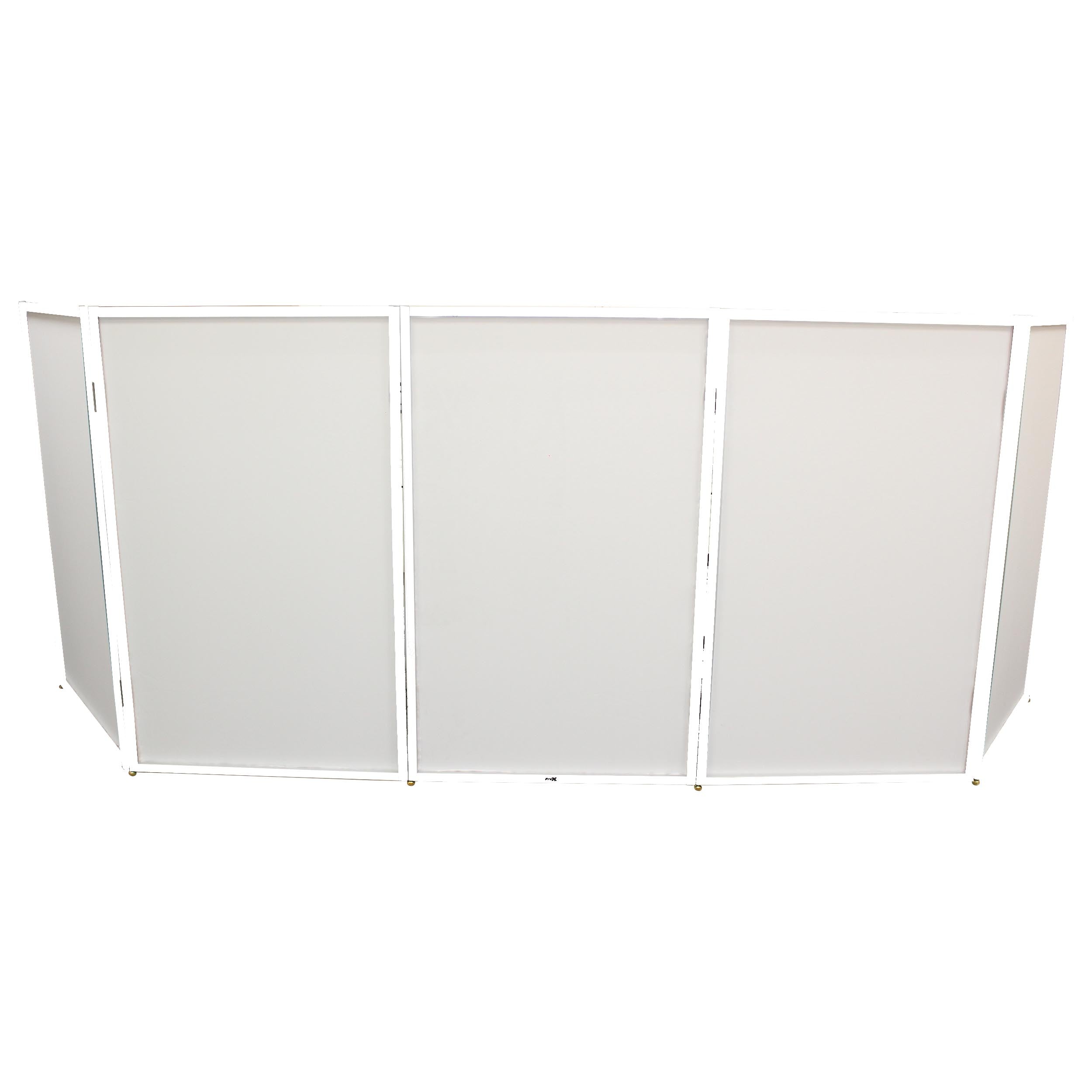 ProX 5 Panel - White Frame DJ Facade W-SS Quick Release 180° Hinges