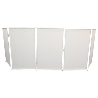 ProX 5 Panel - White Frame DJ Facade W-SS Quick Release 180° Hinges