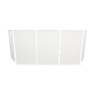 ProX 5 Panel - White Frame DJ Facade W-SS Quick Release 180° Hinges