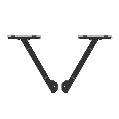 ProX BLACK Audio Monitor DJ Lighting Side Mounting Shelf for B3 DJ Table Workstation by Humpter