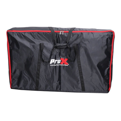 ProX LUNA DJ Facade 5 Panel Curved with Black White Scrim Kit Black Hardware