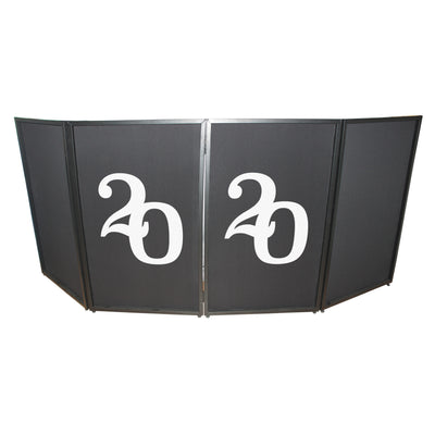ProX 2020 Numerical Facade Enhancement Scrims - White Numbers on Black | Set of Two