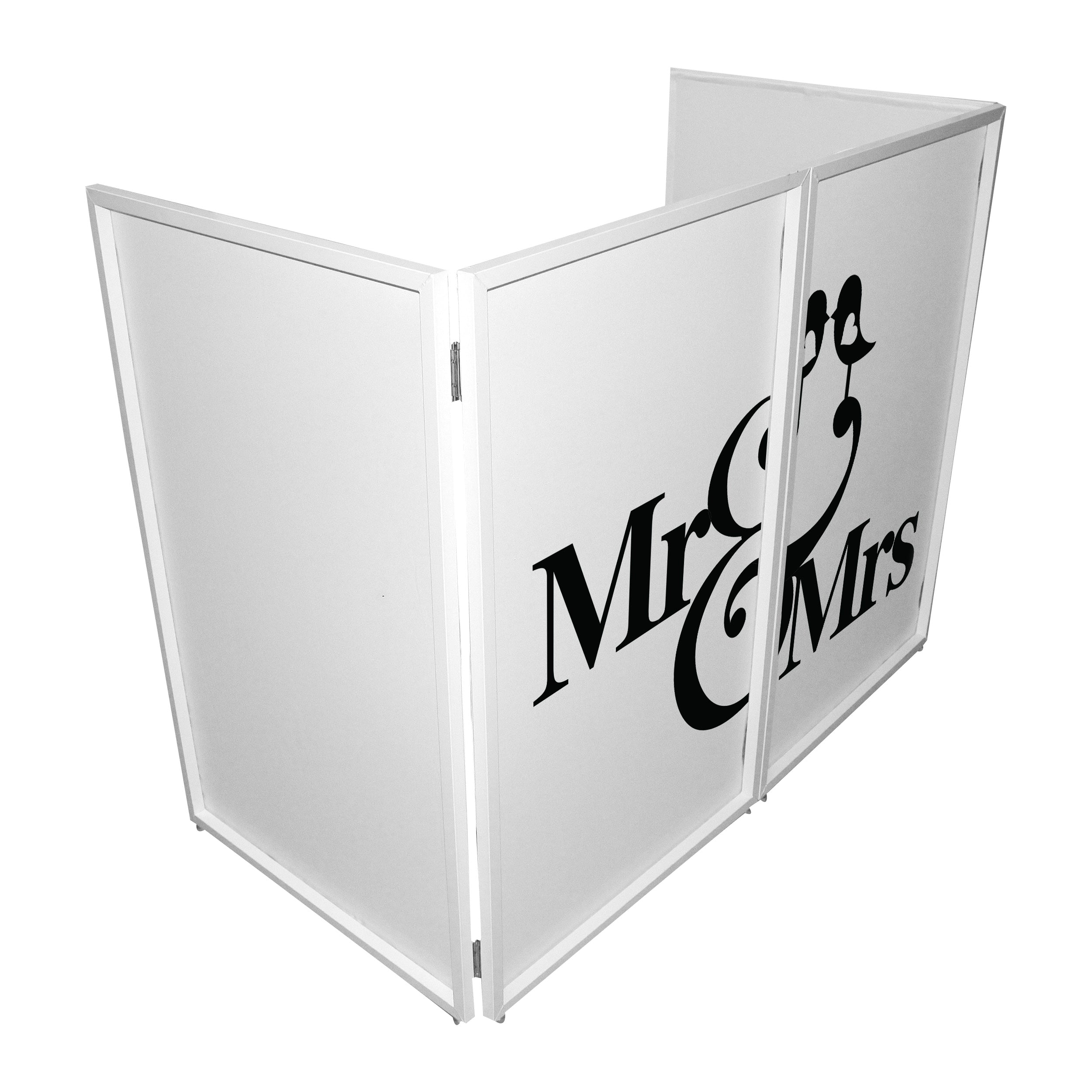 ProX Mr and Mrs Facade Enhancement Scrims - Black Script on White | Set of Two