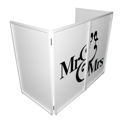 ProX Mr and Mrs Facade Enhancement Scrims - Black Script on White | Set of Two