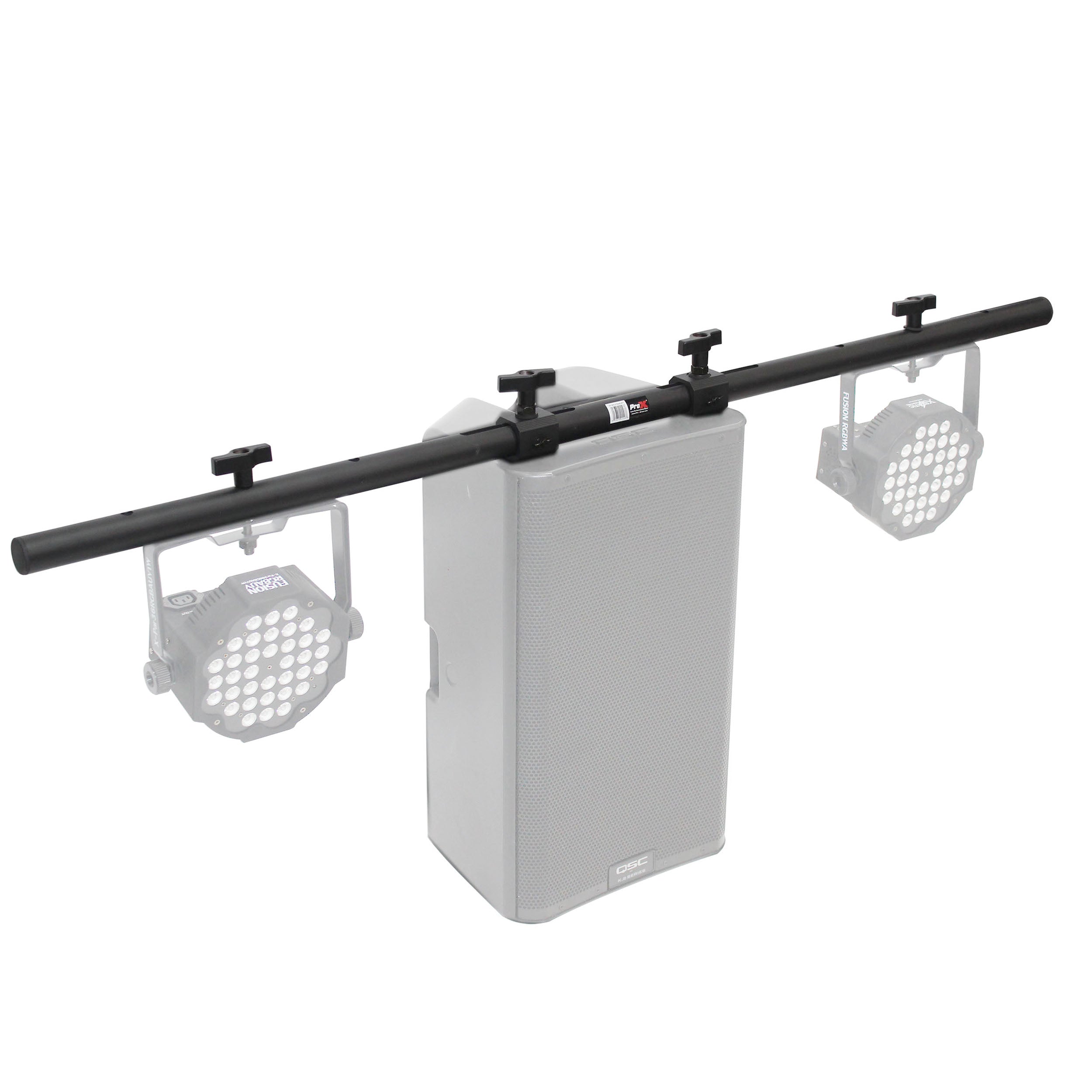 ProX 5 Ft. Universal Light Bar Mounting System for Point Source PA Speakers with Fly-points