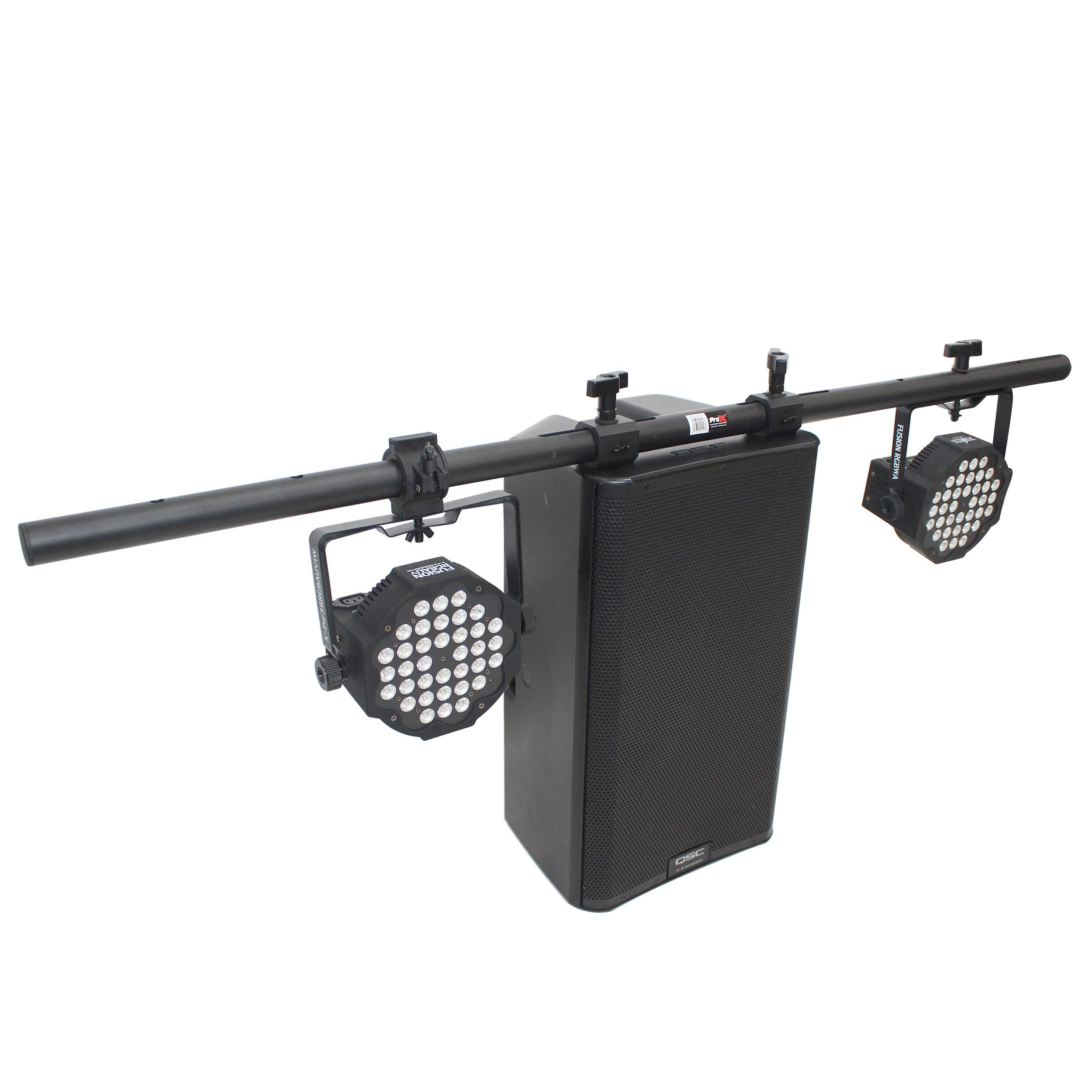 ProX 5 Ft. Universal Light Bar Mounting System for Point Source PA Speakers with Fly-points