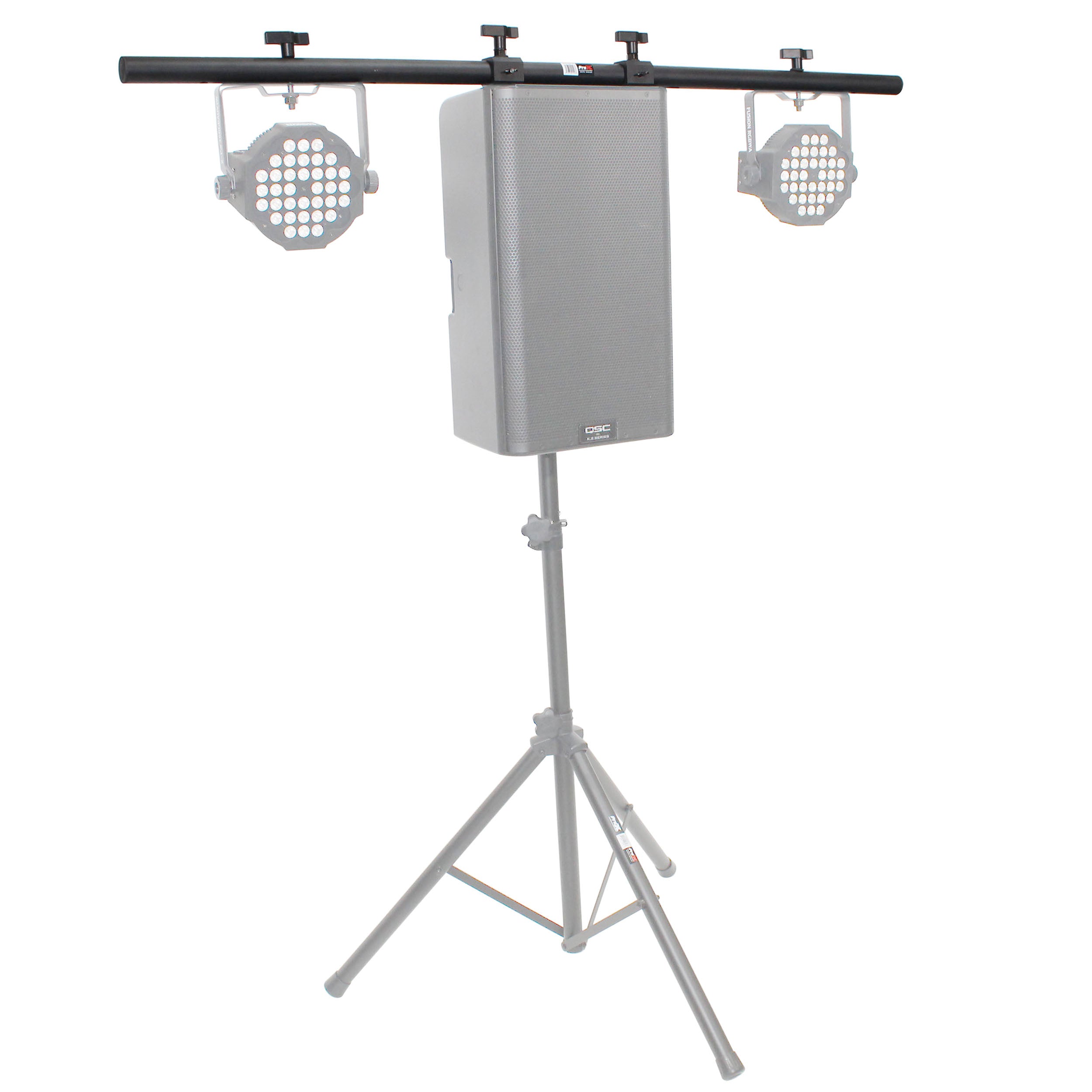 ProX 5 Ft. Universal Light Bar Mounting System for Point Source PA Speakers with Fly-points