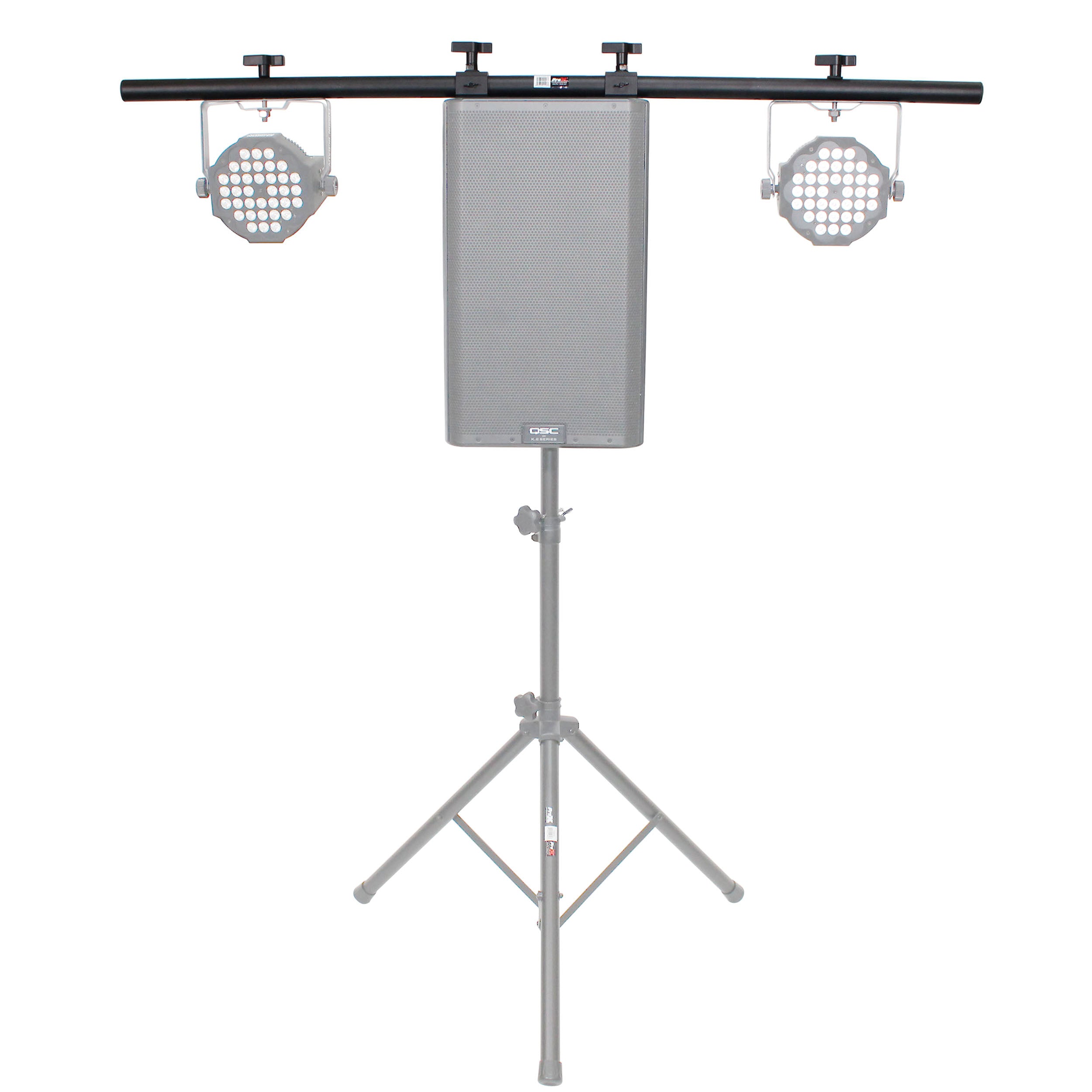 ProX 5 Ft. Universal Light Bar Mounting System for Point Source PA Speakers with Fly-points