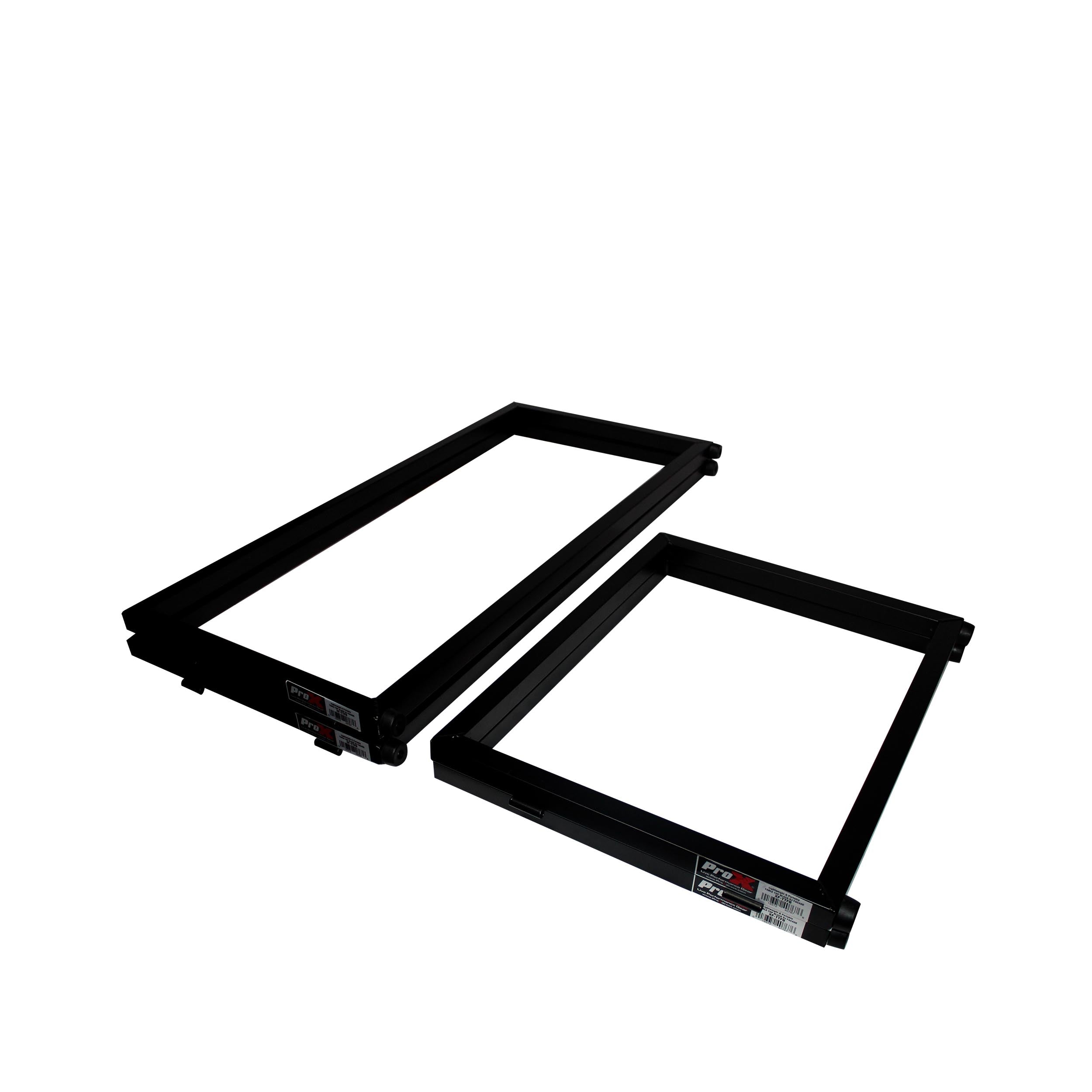 ProX Black Frame 6 Ft foldable 4 Panel Tabletop DJ Facade Front Board booth with Black and White Scrims and poratble bag