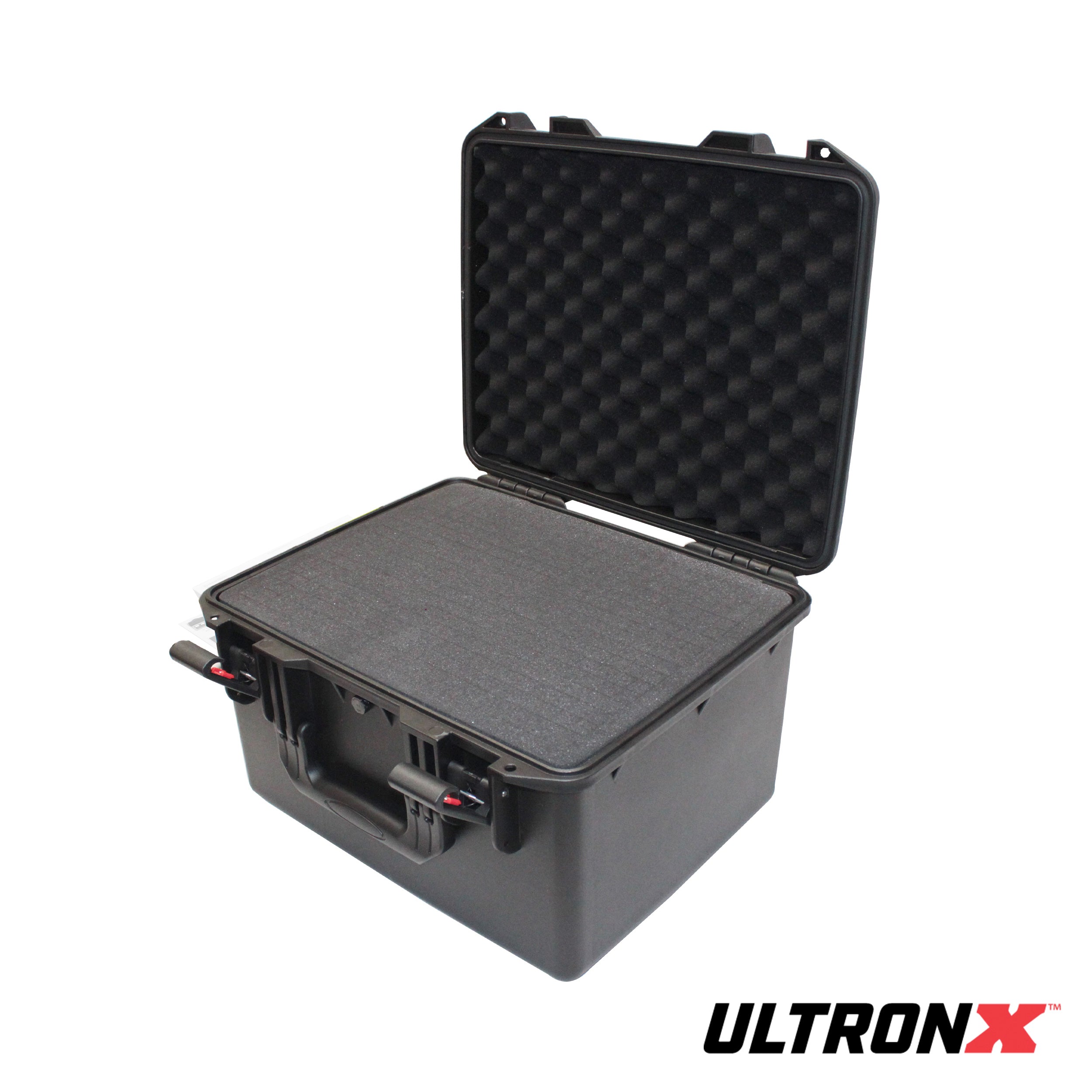 ProX UltronX SMALL Water Air sealed ABS Molded Portable Storage Case for Audio Camera Tactical includes cut pluck foam - 17x13x9 in.
