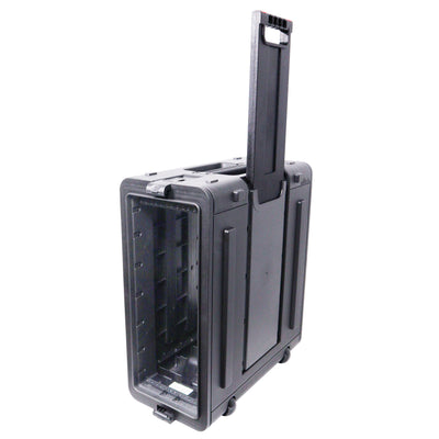ProX UltronX 4U Rack Air Tight Water Sealed ABS Case with Retractable Pull Out Handle and Wheels