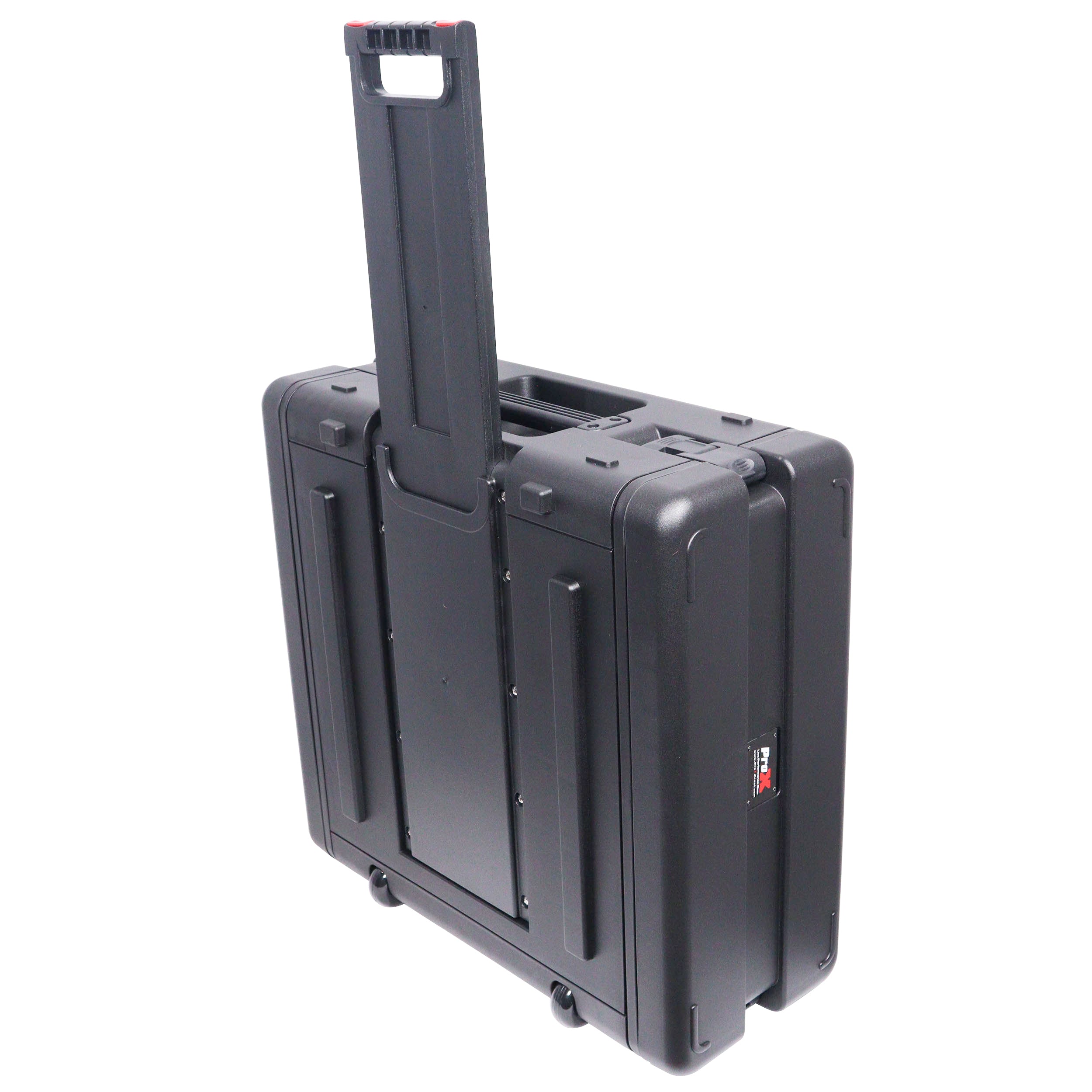 ProX UltronX 4U Rack Air Tight Water Sealed ABS Case with Retractable Pull Out Handle and Wheels