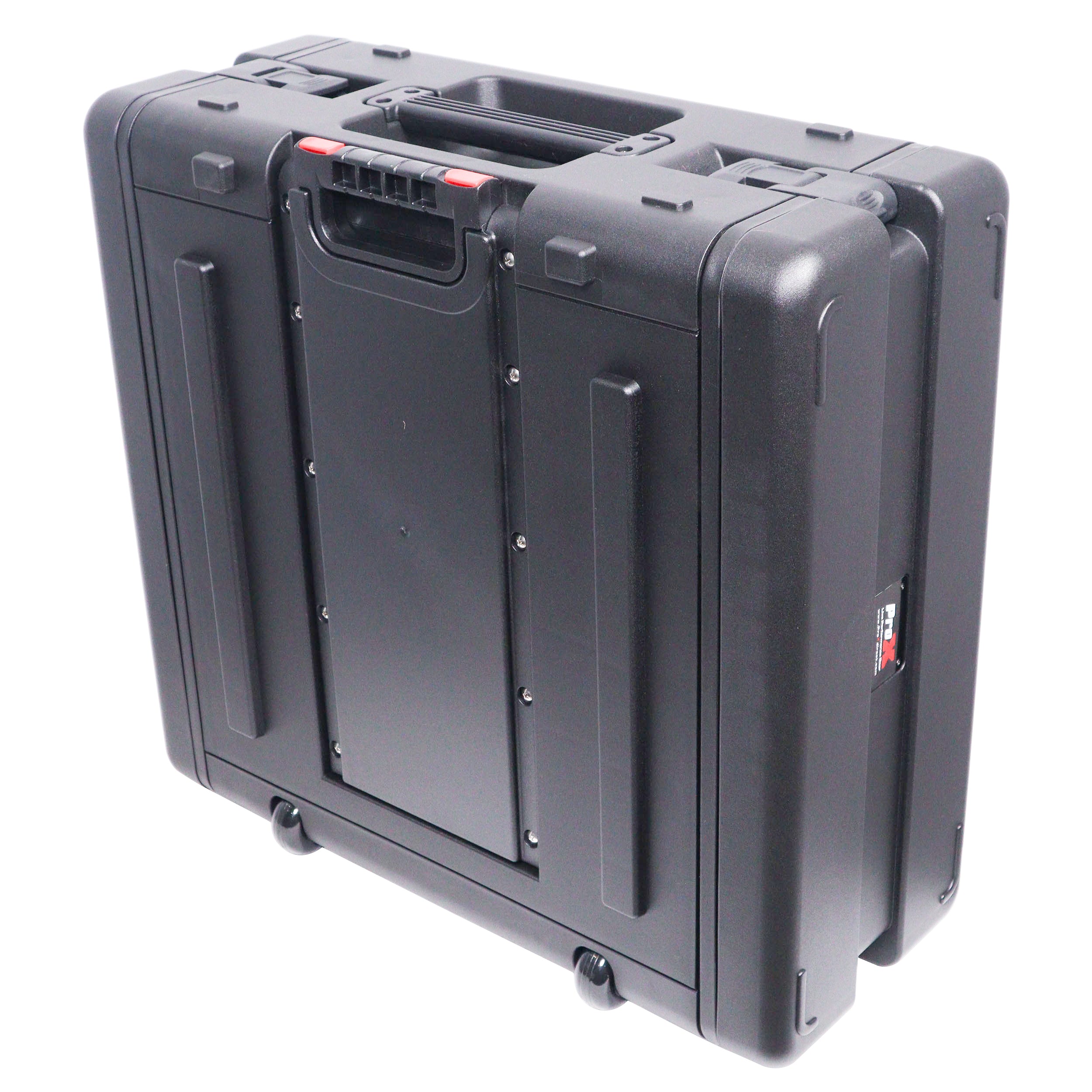 ProX UltronX 4U Rack Air Tight Water Sealed ABS Case with Retractable Pull Out Handle and Wheels