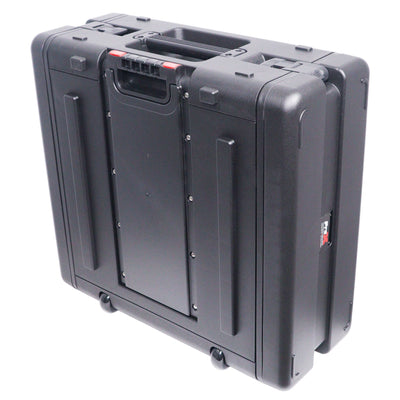 ProX UltronX 4U Rack Air Tight Water Sealed ABS Case with Retractable Pull Out Handle and Wheels