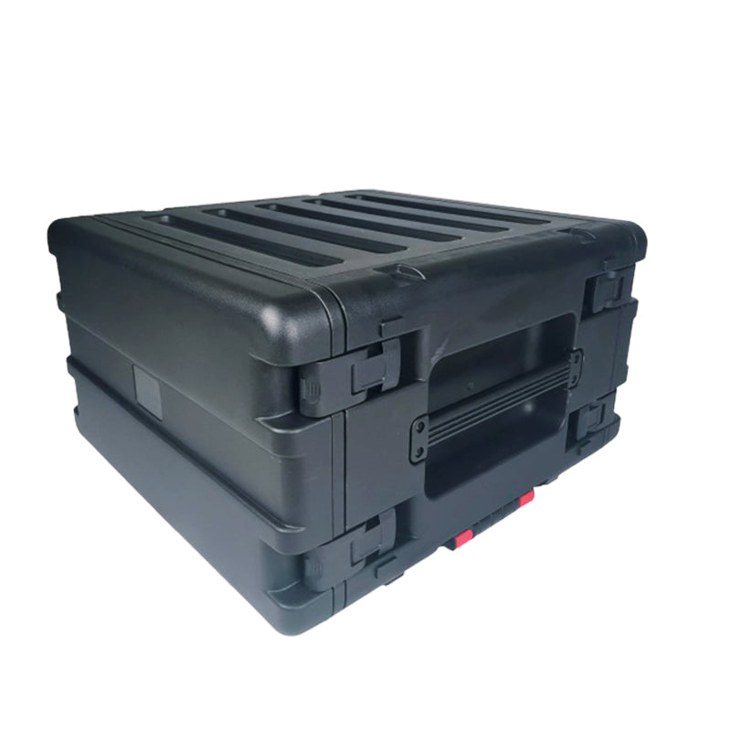 ProX UltronX 6U Rack Air Tight Water Sealed ABS Case with Retractable Pull Out Handle and Wheels