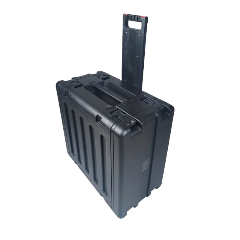 ProX UltronX 6U Rack Air Tight Water Sealed ABS Case with Retractable Pull Out Handle and Wheels