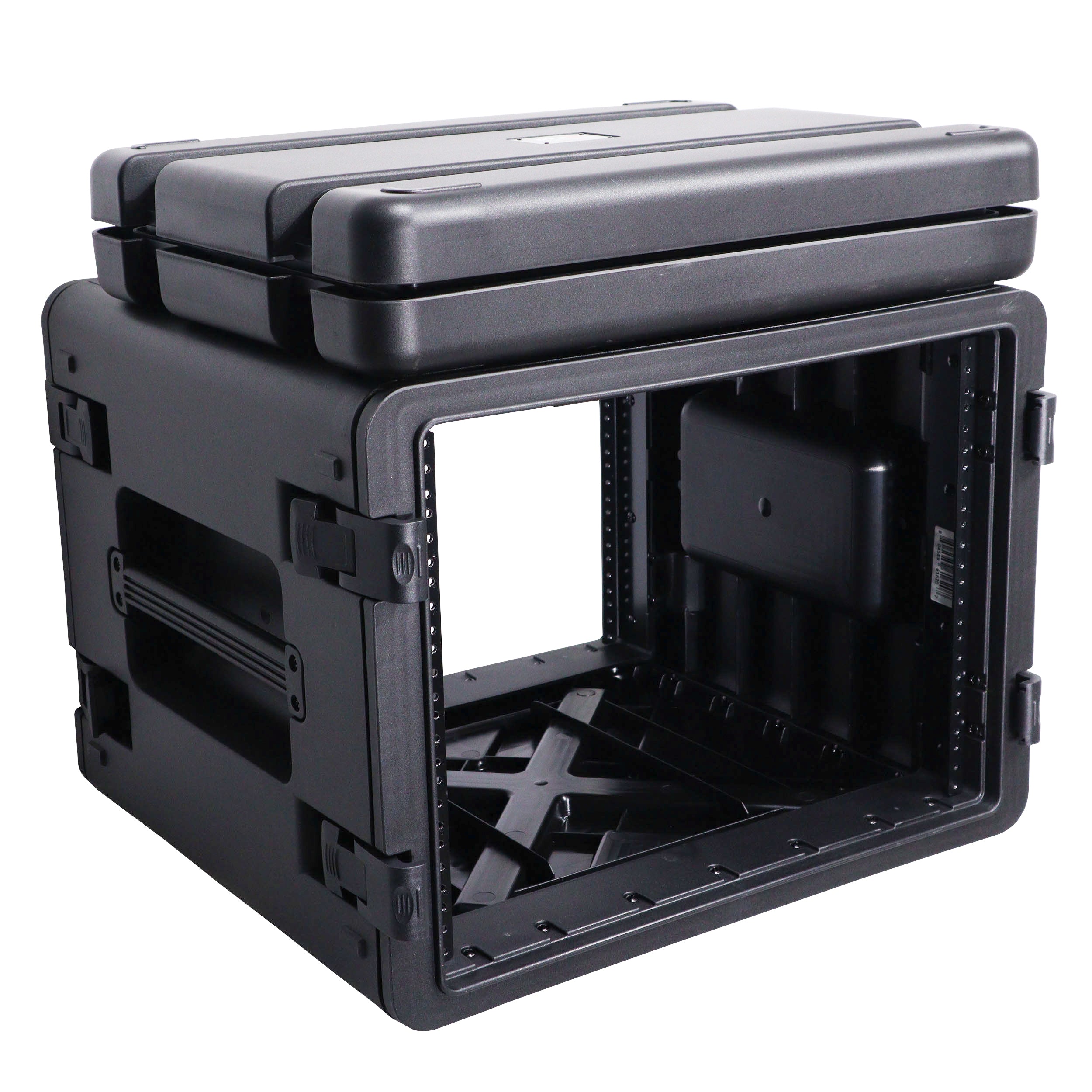 ProX UltronX Watertight 8U Rack Space Molded Plastic Case - 18" Depth Front Rail to Rail