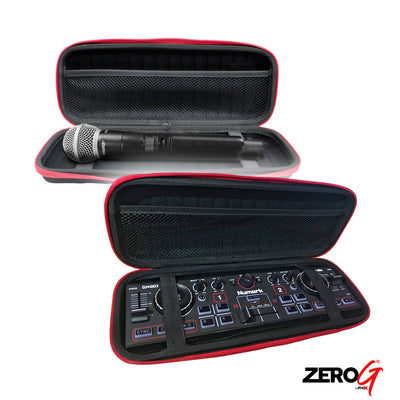 ProX ZeroG Ultra Lightweight Hard Shell DJ Controller for fits Numark DJ2GO2 and Wireless Mic - Nano Size