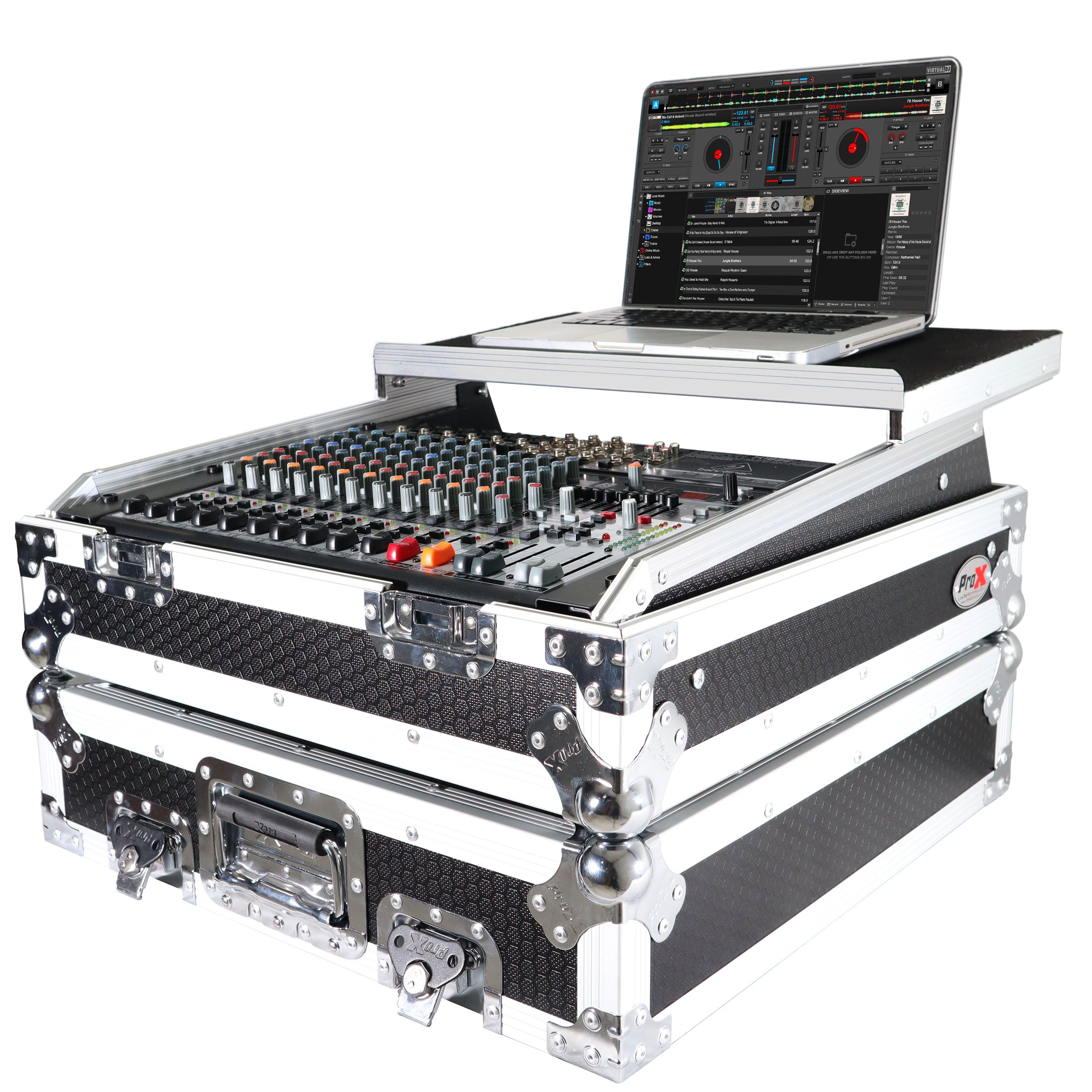 ProX 10U Top Mount 19" Slanted Mixer Case