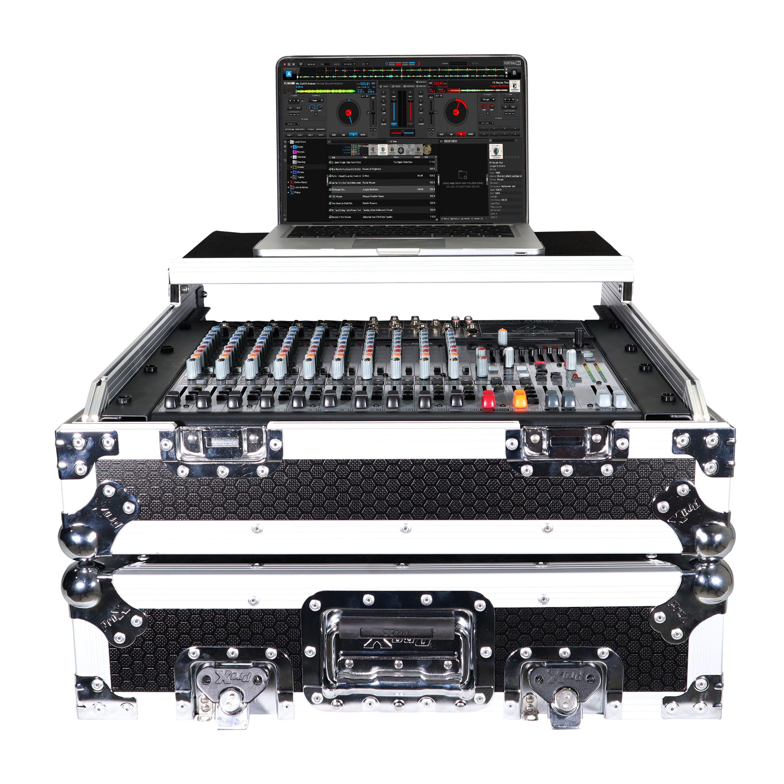 ProX 10U Top Mount 19" Slanted Mixer Case