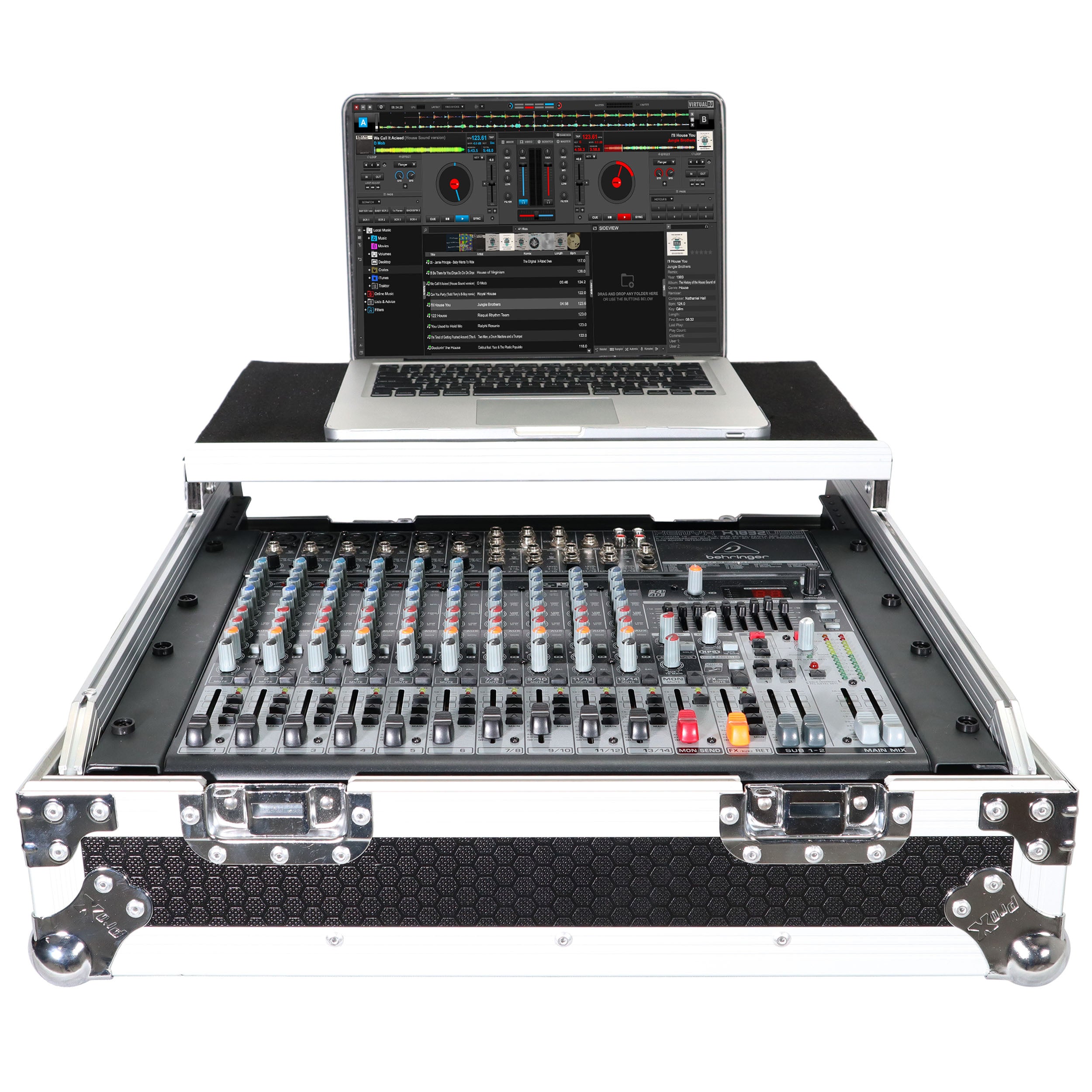 ProX 10U Top Mount 19" Slanted Mixer Case