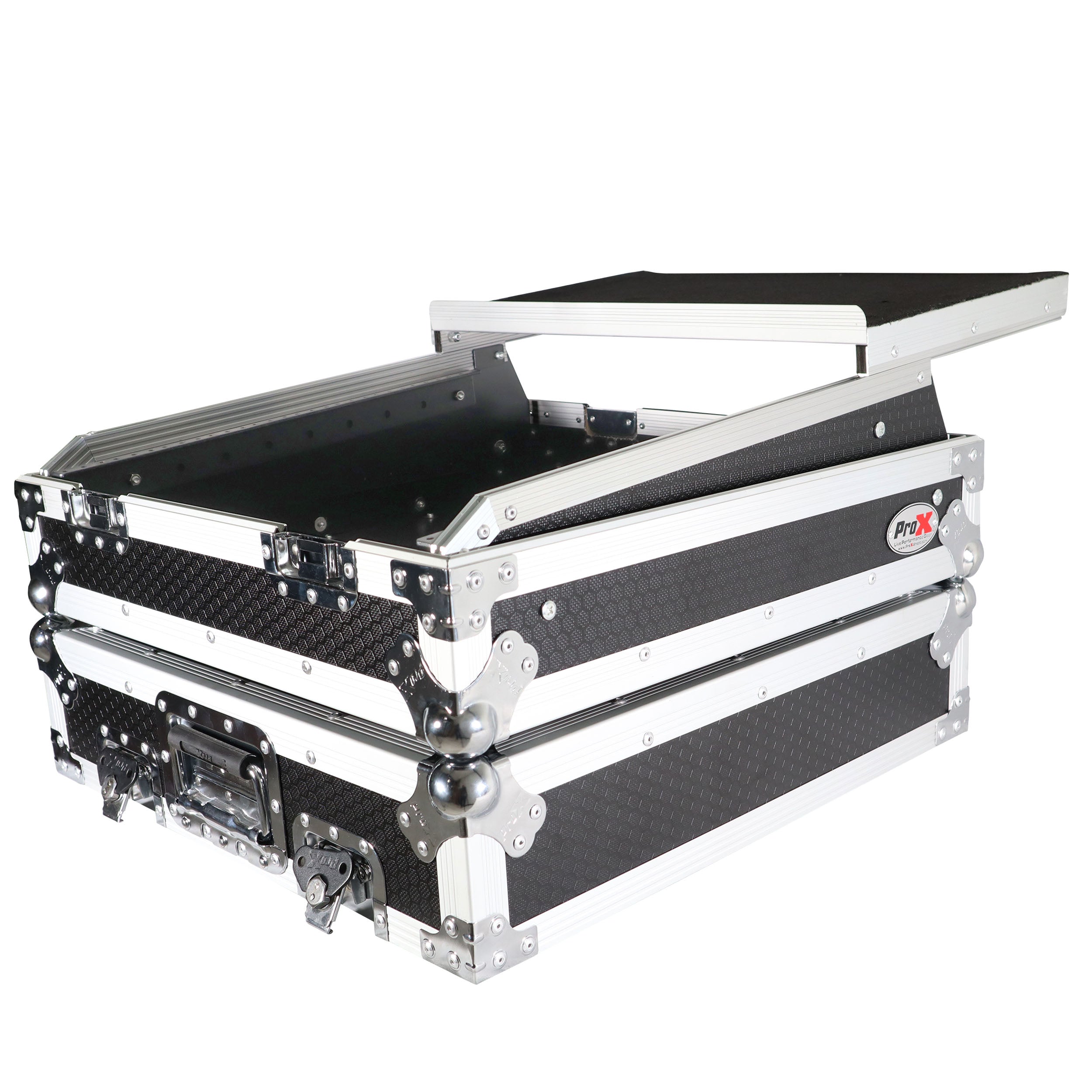 ProX 10U Top Mount 19" Slanted Mixer Case