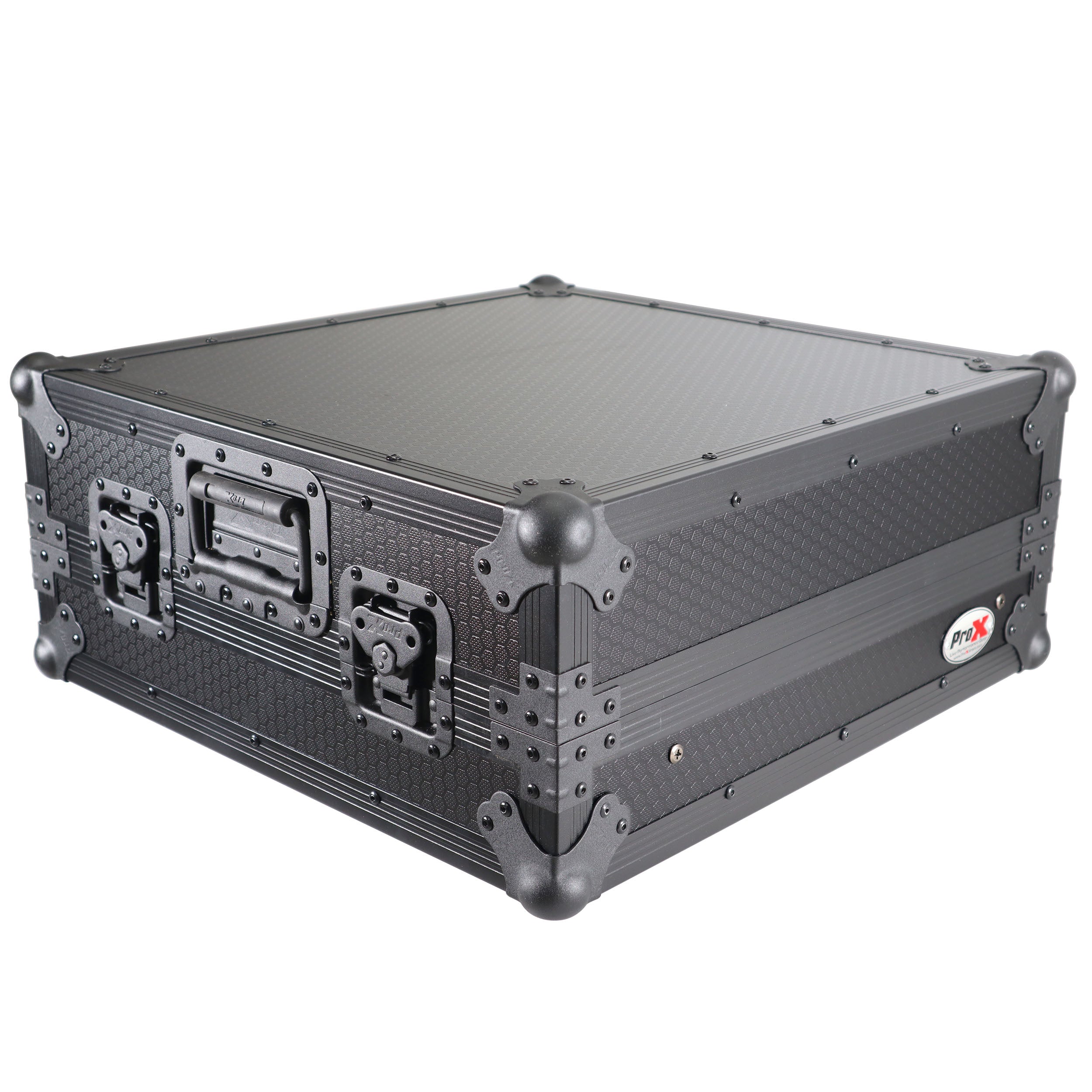 ProX 10U Top Mount 19" Slanted Black on Black Mixer Case