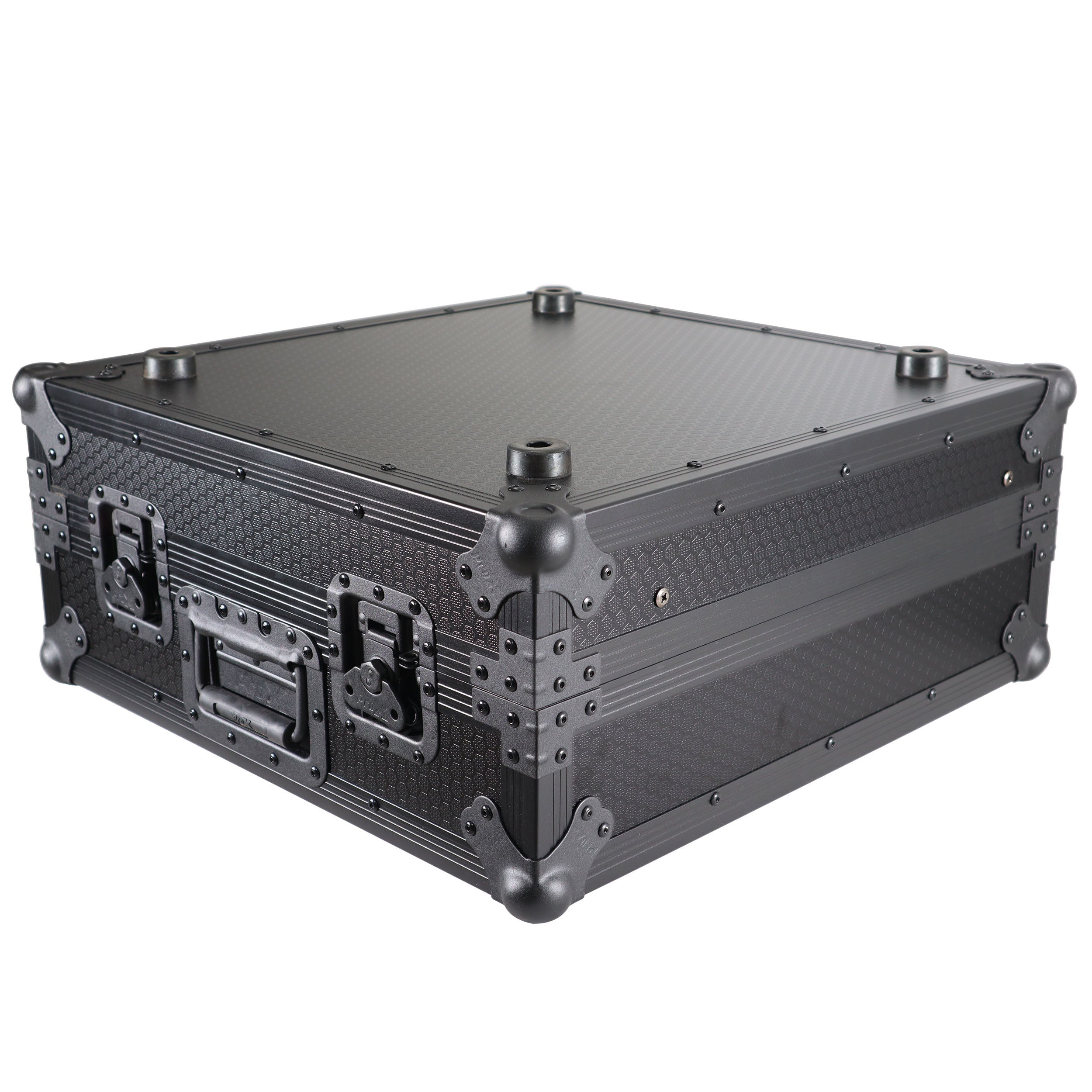 ProX 10U Top Mount 19" Slanted Black on Black Mixer Case
