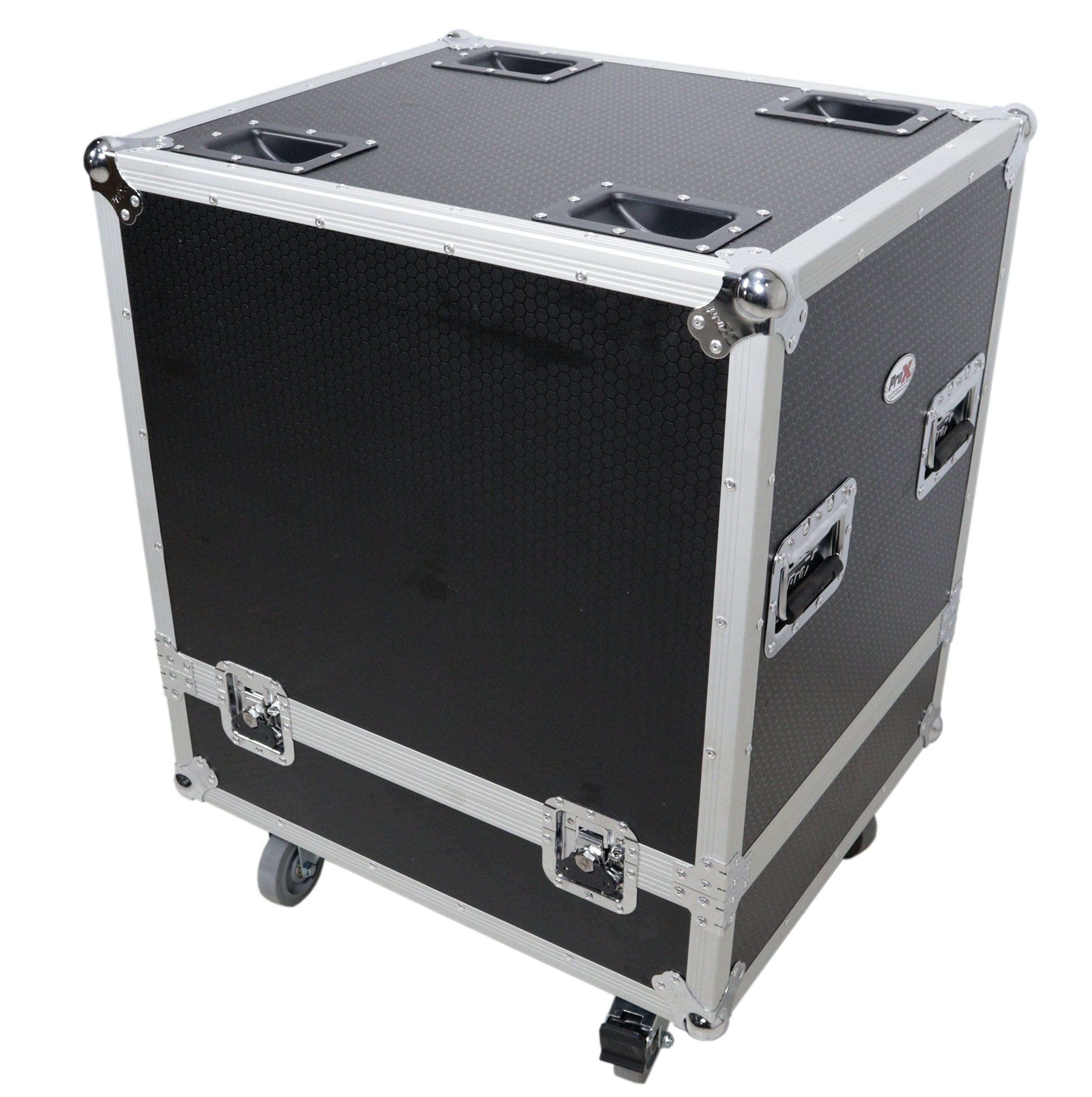 ProX Universal ATA Line Array Speakers Flight Case For (2) QSC LA108 / RCF HDL 28A HDL10A – Int Dim 25x25x21 in.