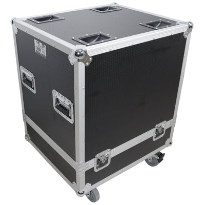 ProX Universal ATA Line Array Speakers Flight Case For (2) QSC LA108 / RCF HDL 28A HDL10A – Int Dim 25x25x21 in.