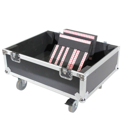 ProX Universal ATA Dual Speaker Flight Case fits 28x26x20 in. 2x RCF HDL10 HDL28, DAS VANTEC 20A