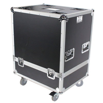 ProX Universal ATA Dual Speaker Flight Case fits 28x26x20 in. 2x RCF HDL10 HDL28, DAS VANTEC 20A