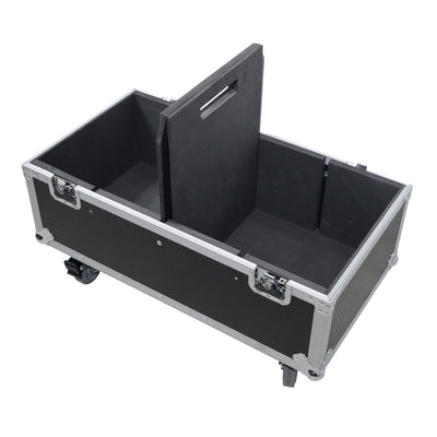 ProX Universal ATA Dual Speaker Flight Case for 2x QSC K12 JBL PRX812 2x Speakers and similar size speakers 25x15x15 in.