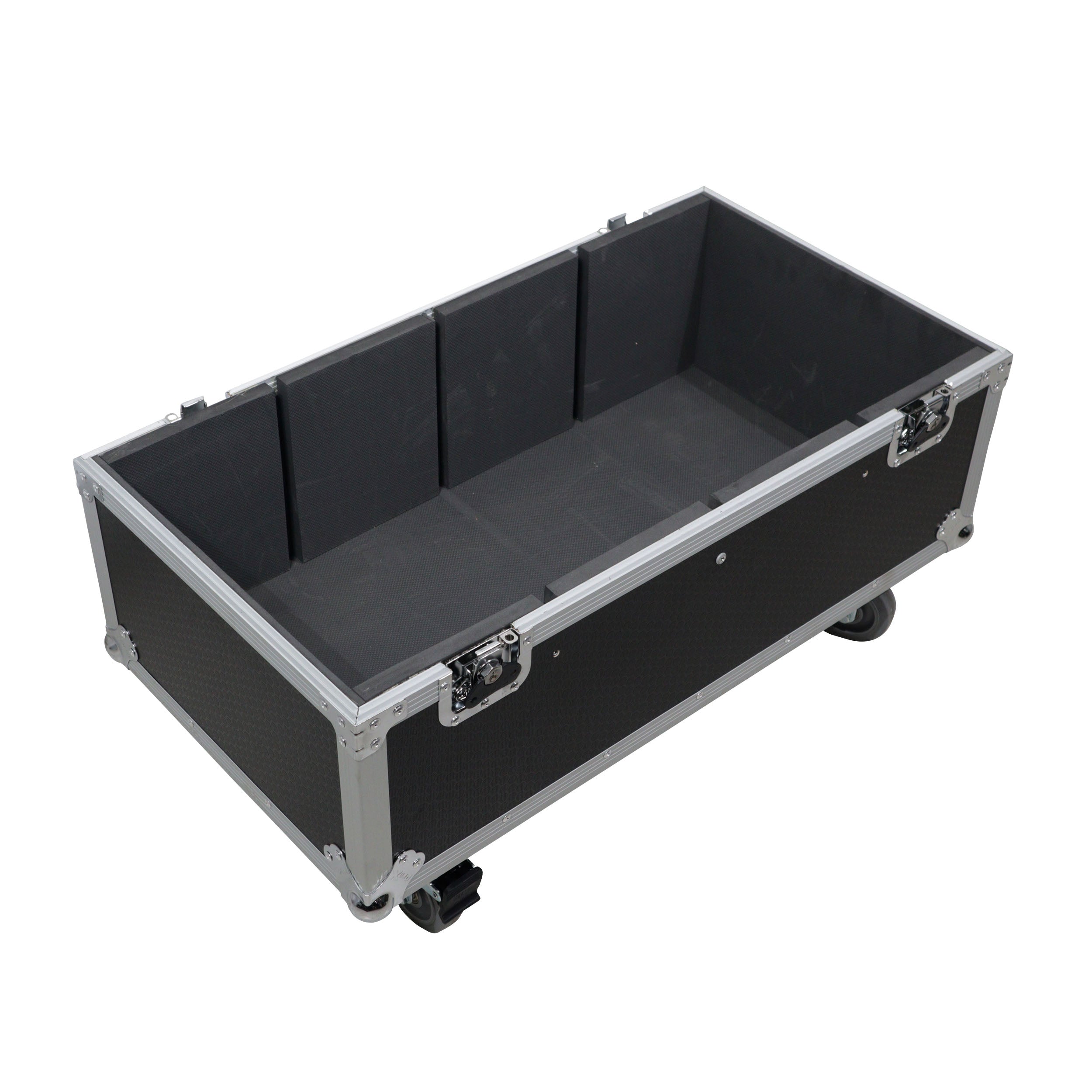 ProX Universal ATA Dual Speaker Flight Case for 2x QSC K12 JBL PRX812 2x Speakers and similar size speakers 25x15x15 in.