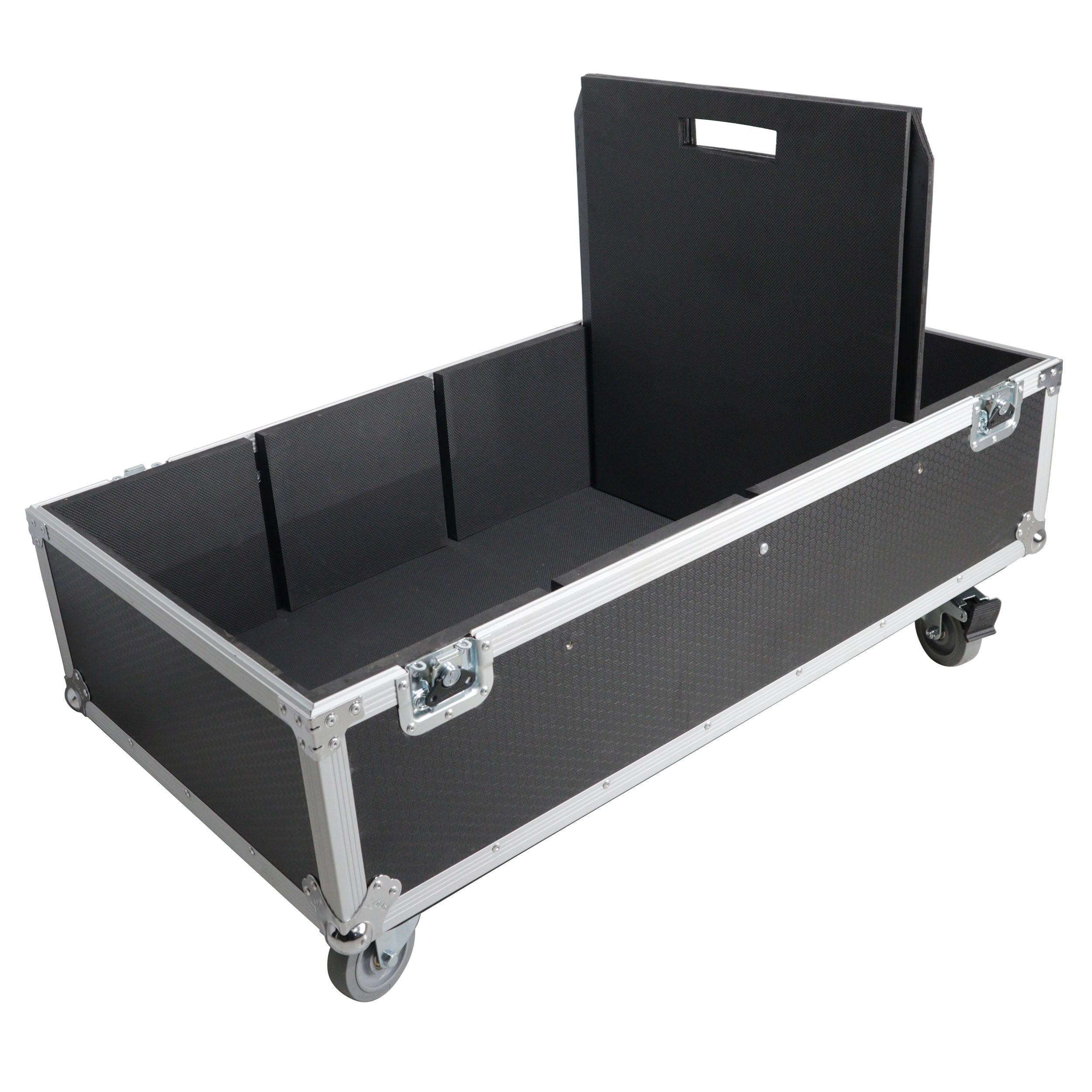 ProX Universal Dual ATA Speaker Flight Case Fits 2 pcs 28x20x20 inch speakers, Two JBL SRX 815P and Similar Sized Speakers