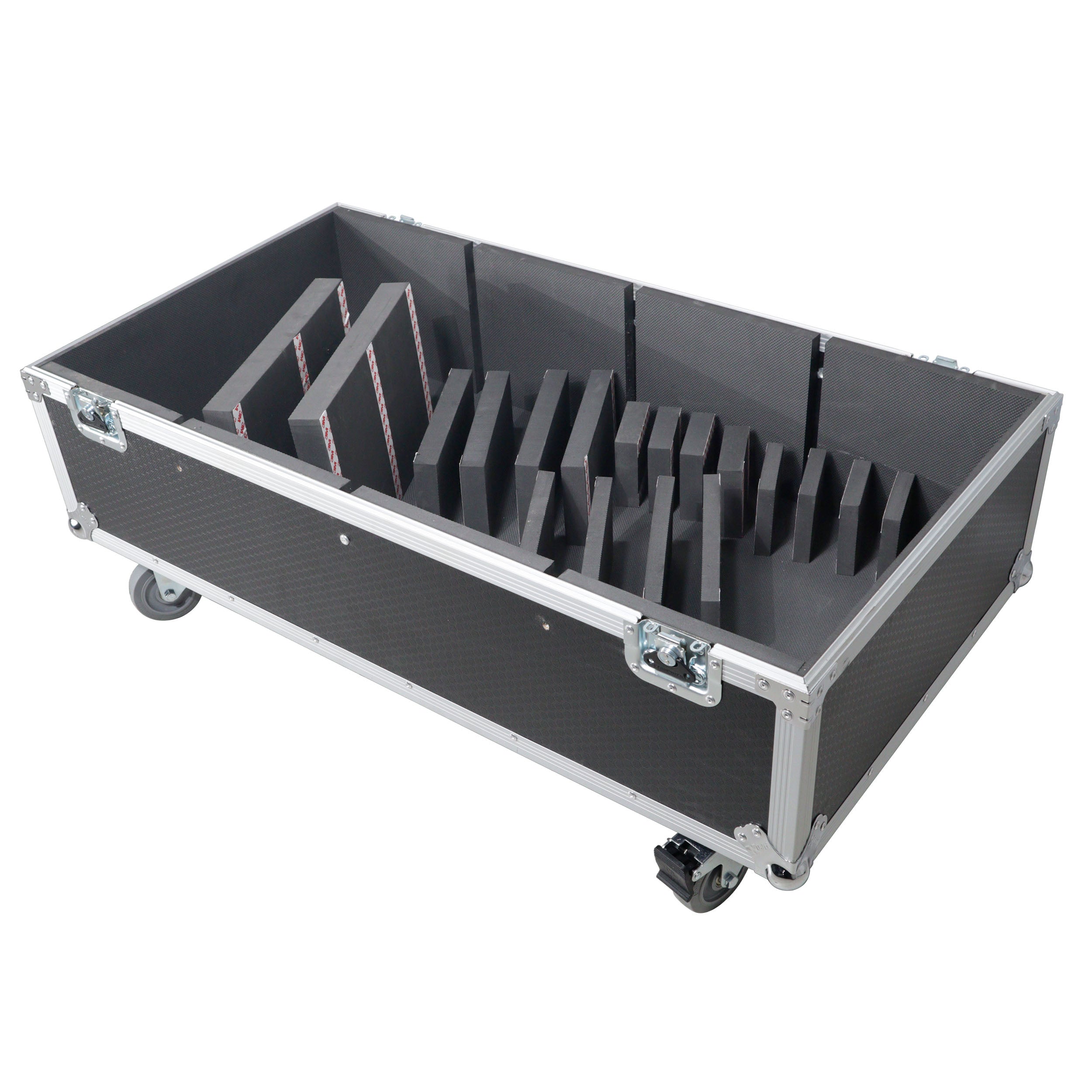 ProX Universal Dual ATA Speaker Flight Case Fits 2 pcs 28x20x20 inch speakers, Two JBL SRX 815P and Similar Sized Speakers