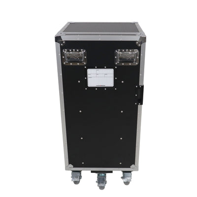 ProX Pro 6 Utility Drawer Workbox ATA Flight Style Case with Hinged Storage Door and Five 5 inch Casters
