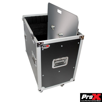 ProX ATA Flight Style Road Case 24" in. Aluminum 8mm F34 F32 F31 Truss Base Plates - Fits 6x