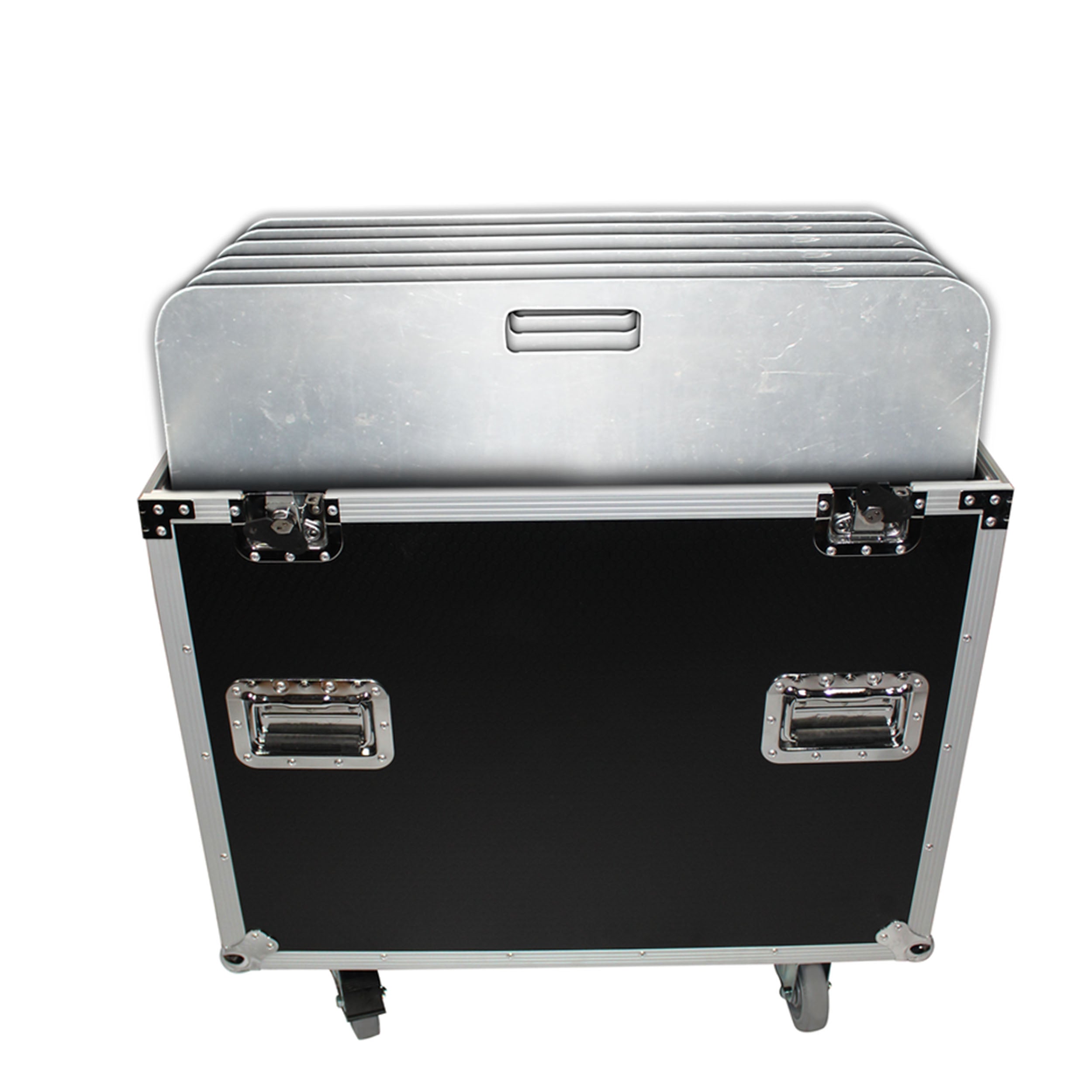 ProX ATA Flight Style Road Case 30" in. Aluminum 8mm F34 F32 F31 Truss Base Plates - Fits 6x