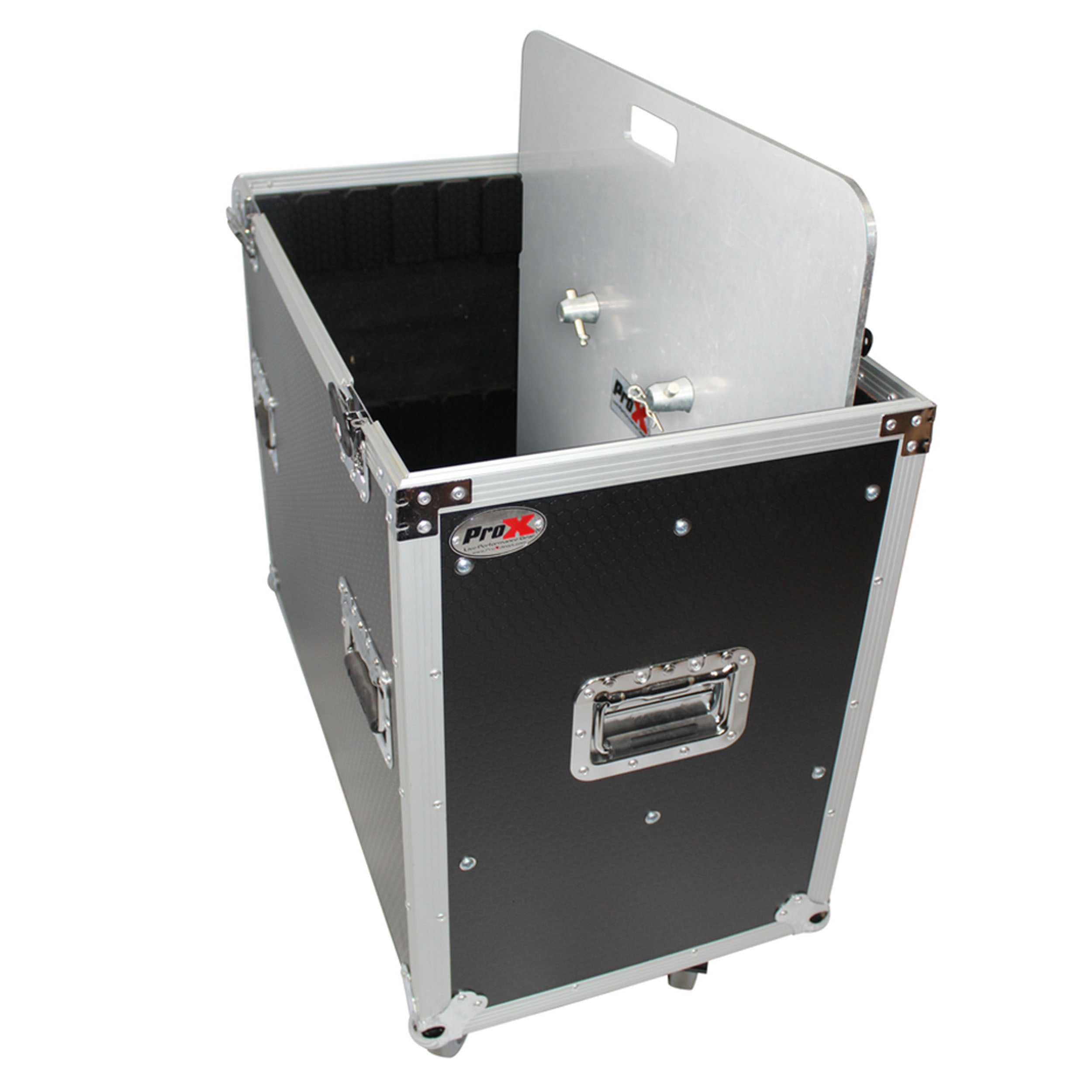 ProX ATA Flight Style Road Case 30" in. Aluminum 8mm F34 F32 F31 Truss Base Plates - Fits 6x