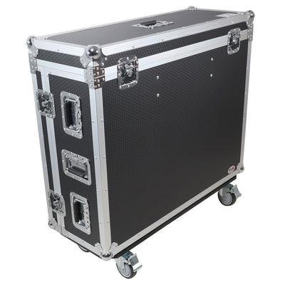 ProX ATA Digital Audio Mixer Flight Case for Allen & Heath AVANTIS Console with Doghouse compartment and Caster wheels